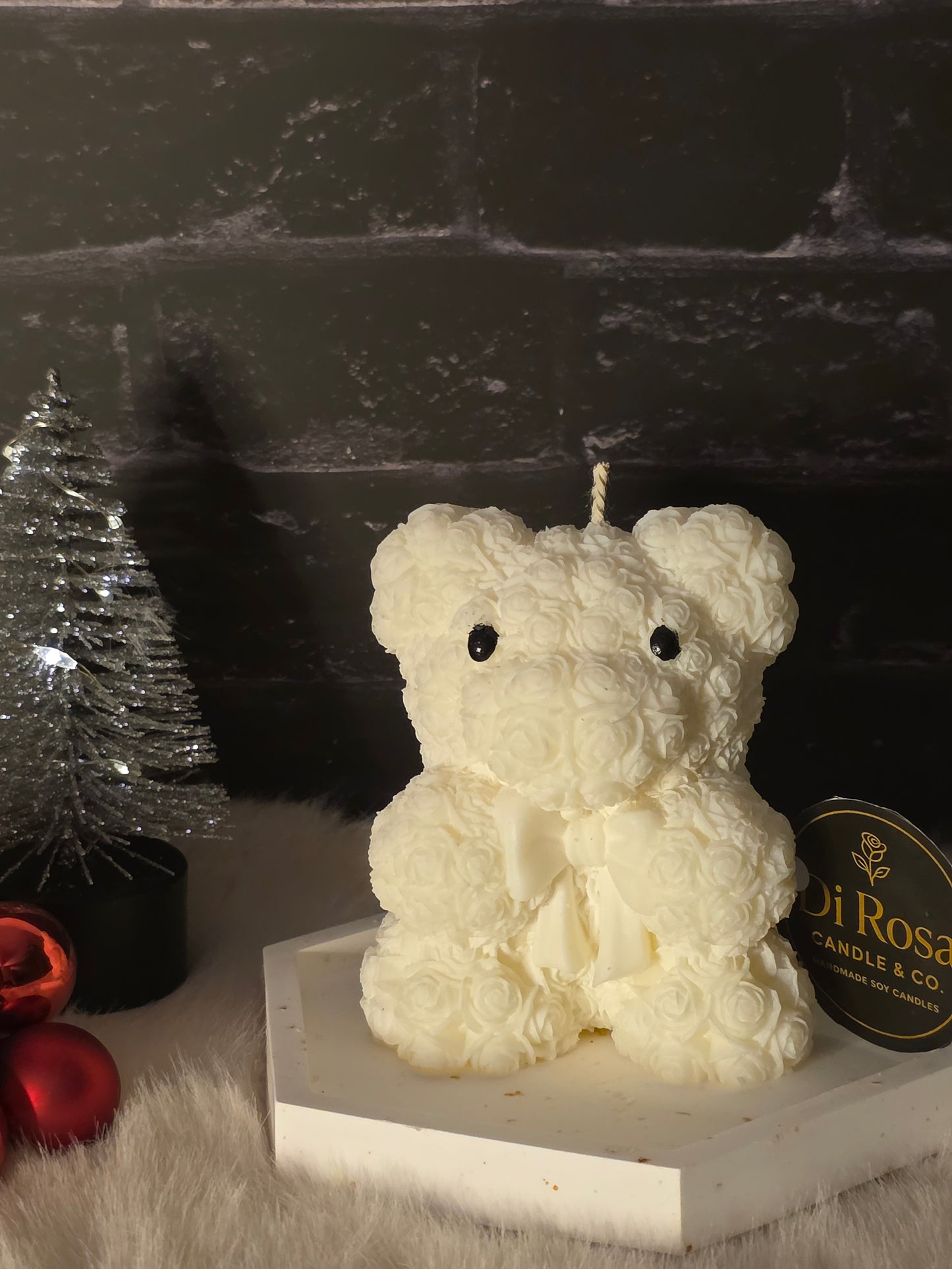 Teddy Schleife Groß - Bear Candle