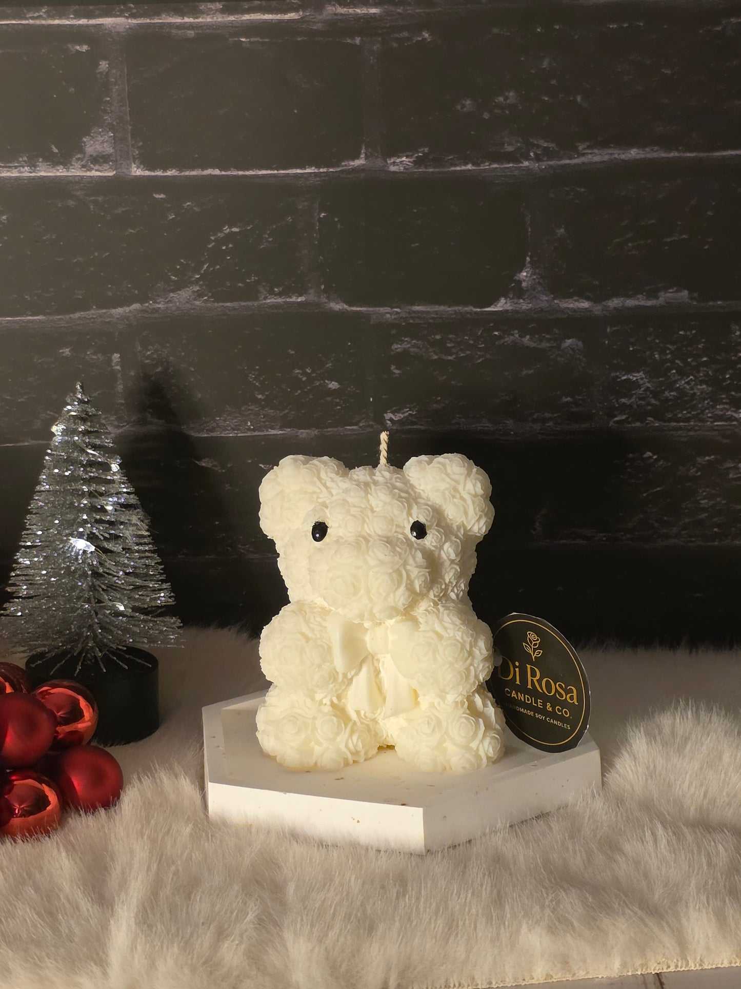Teddy Schleife Groß - Bear Candle