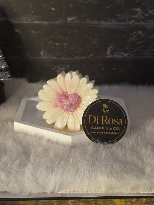 Daisy Flower Candle