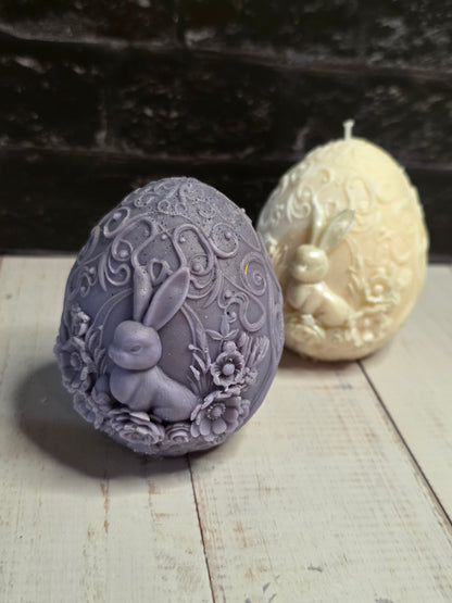 Oster Ei Kerze mit Blumen – frühlingshafte Geschenkidee „Easter Egg Bloom“