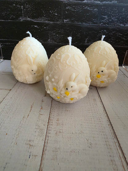 Oster Ei Kerze mit Blumen – frühlingshafte Geschenkidee „Easter Egg Bloom“
