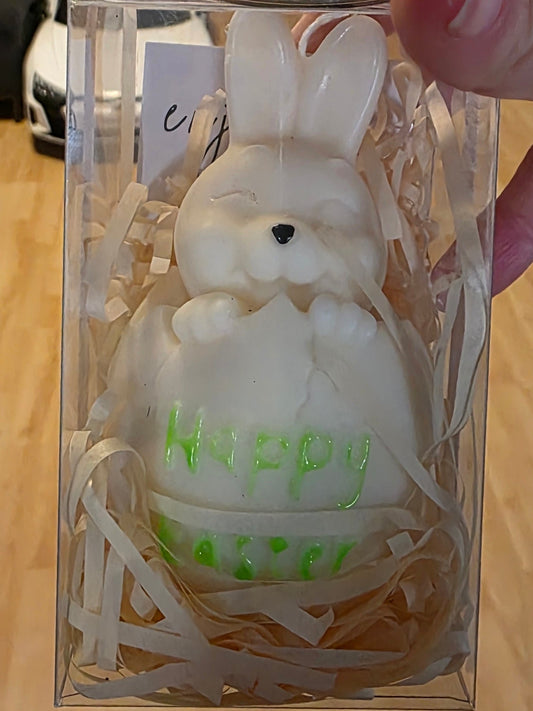 Happy Bunny Kerze – süße Osterdeko & Geschenkidee