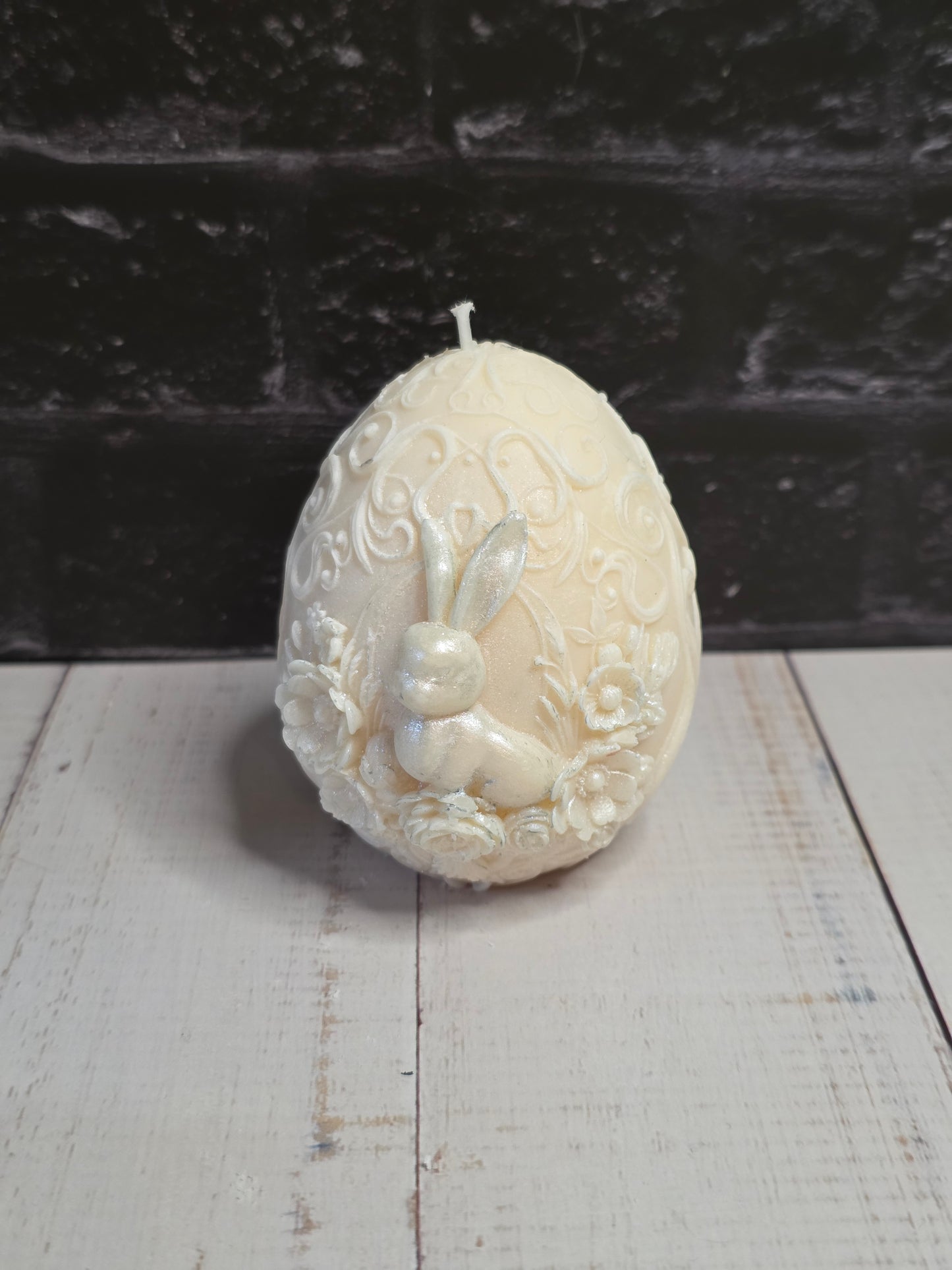 Oster Ei Kerze mit Blumen – frühlingshafte Geschenkidee „Easter Egg Bloom“