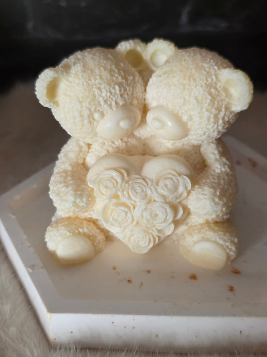 Teddy Double Love Candle