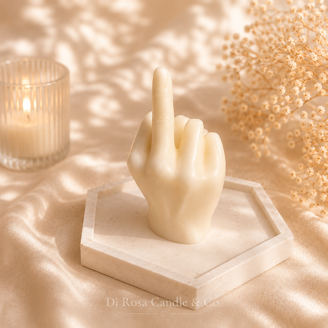 Statement Hand Candle Large