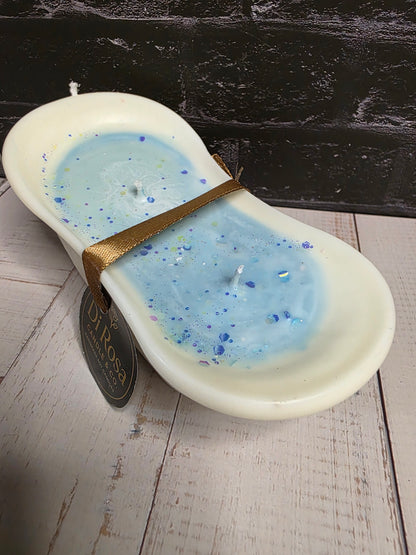 Deko-Kerze „Bubble Tray“